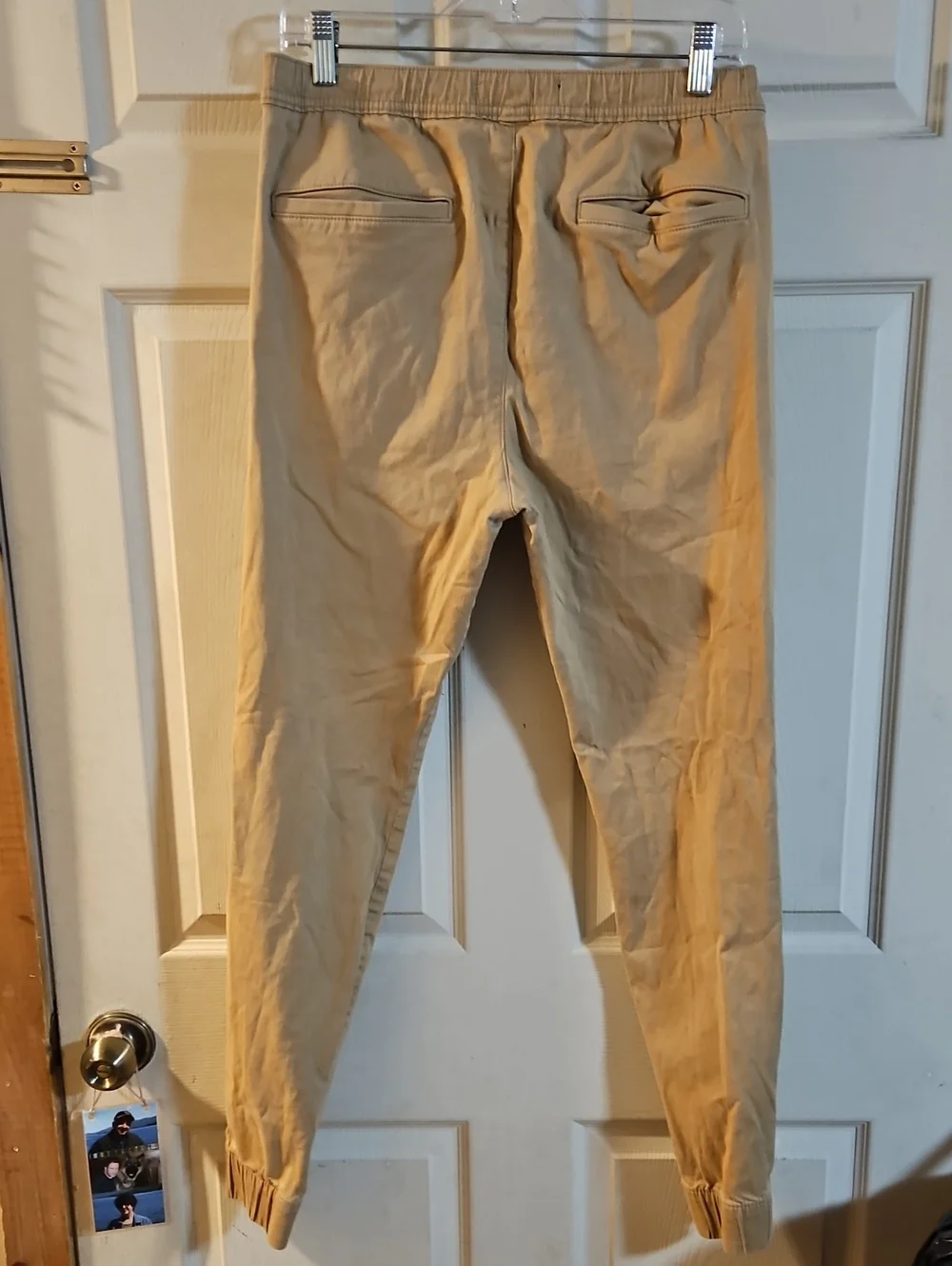 HOLLISTER MENS KHAKI Jogger Pant: Good Condition: Size MT (Medium Tall)